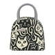 thumbnail image 1 of Fotbe Abstract Cat Faces Pattern Bolsa de Almuerzo con Estampado, Lonchera Aislada, Contenedor de Comida Reutilizable Tipo Cooler a Prueba de Fugas, 1 of 6