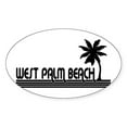 thumbnail image 1 of CafePress - West Palm Beach, Florida Oval Sticker - Sticker (Oval), 1 of 1