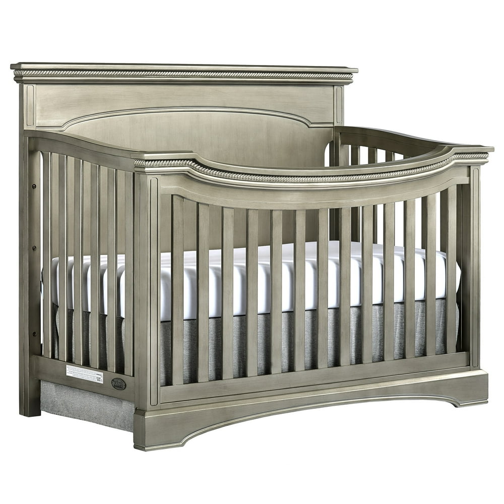 Evolur Catalina Flat Top Collection 4 in 1 Convertible Crib, Pewter