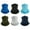 Multicolor Dark 6, variant on 6 Pack Neck Gaiter Bandana Face Mask: Cooling Gator Mask Face Cover Neck Scarf Balaclava
