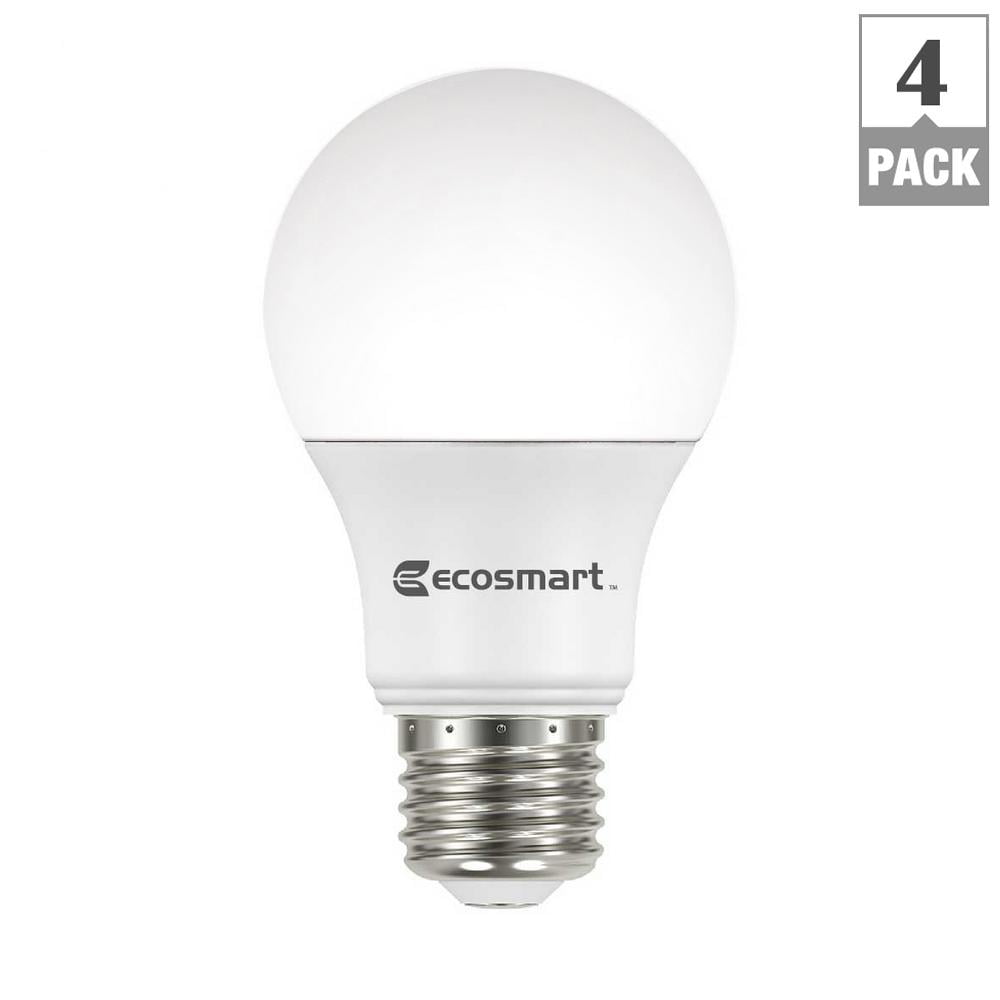 Ecosmart Ampoule LED A19 E26 équivalente à 100 watts, lumière du jour non  réglable (5000K+