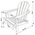 Braxton Folding Plastic Adirondack Chair, Red
