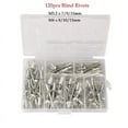 thumbnail image 4 of 380/200/120/60pcs Heavy Duty Riveter Gun Set Hand Riveter Set Blind Rivet Pliers Gun DIY Rivets Nut Automotive Tools 380pcs and gun, 4 of 6
