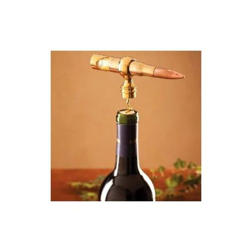Caliber Gourmet 50 Caliber Corkscrew Wine Bottle Opener Gold 