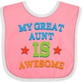 thumbnail image 3 of Inktastic My Great Aunt is Awesome Boys or Girls Baby Bib, 3 of 4