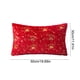thumbnail image 3 of Gold Foil Christmas Pillow Cover Decorative Elk Bell Print Cushion Case for Holiday Home Decor Sofa Bedroom Living Room Festive Throw Pillowcase, 3 of 6