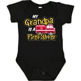 thumbnail image 3 of Inktastic My Grandpa is a Firefighter with Fire Truck Boys or Girls Baby Bodysuit, 3 of 5
