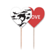 thumbnail image 1 of Blue Ocean Black Shark biología Palillos de dientes bandera etiqueta de amor selección de pastelitos, 1 of 4