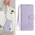 thumbnail image 3 of Flip case for GANGXUN Samsung Galaxy A10 Wallet Case with Kickstand, Card Slots, RFID Block, Cat Design, 3 of 5