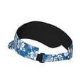 thumbnail image 2 of Sikiie Leaves And Flowers Sun Visor Hat Adjustable Velcro Golf Visor Sports Sunscreen Visor Hat for Outdoor Activities, 2 of 7