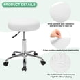 thumbnail image 2 of Uxcell 1-Pack Fundas Redondas para Taburetes de Bar, para Fundas de Asiento de Malla de Poliéster de 12-14 Pulgadas con Bandas Elásticas [Blanco Jade], 2 of 7