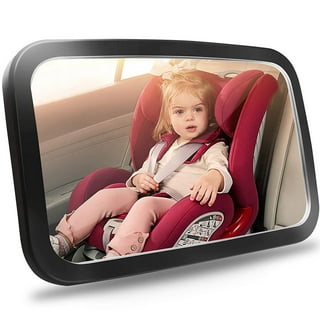 MONOJOY Baby Car Mirror for Back Seat, Baby Car Seat Mirror, Safety Crystal  Clear view, Shatterproof Baby Rear View Mirror to See Rear Facing Infants, babies, Kids and Child : : Baby Products