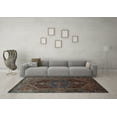 thumbnail image 3 of Ahgly Company Indoor Square Persian Light Blue Traditional Area Rugs, 7' Square, 3 of 4