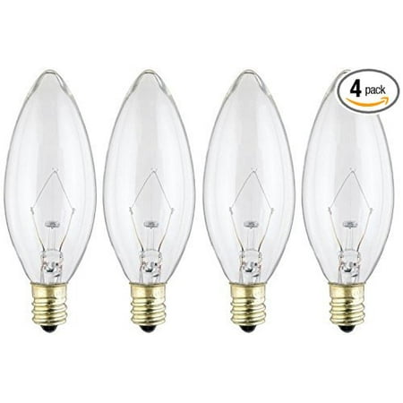 4023 40 Watt B 9 1 2 Decorative Ceiling Fan Bulb Candelabra Base 4023 40 Watt B 9 1 2 Decorative Ceiling Fan Bulb Candelabra Base Clear 4 Pack Gives A Soft Lighting Atmosphere By Westinghouse