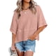 thumbnail image 3 of Camiseta de cuello redondo, top de verano para mujer, top informal de verano con mangas de muñeca 3/4 para mujer, máxima eficiencia, 3 of 6