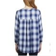 thumbnail image 2 of Wrangler Women's Size Large (12-14) Long Sleeve Plaid Blouse, Blue, 2 of 3