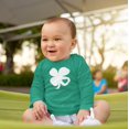 thumbnail image 2 of Old Glory Toddler St. Patricks Day Shamrock Heart Long Sleeve Graphic T Shirt, 2 of 6