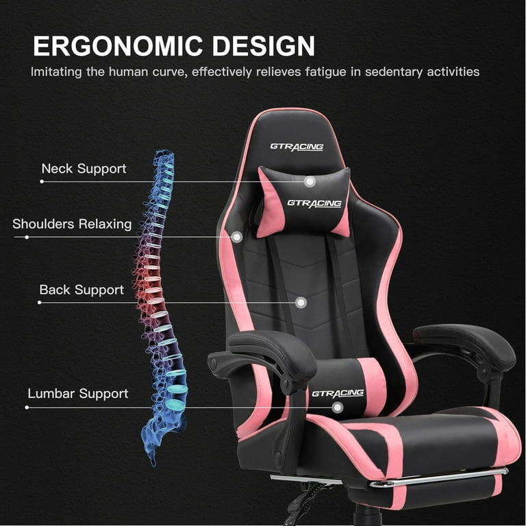 GTRACING GTWD 200 Gaming Chair with Footrest Height Adjustable