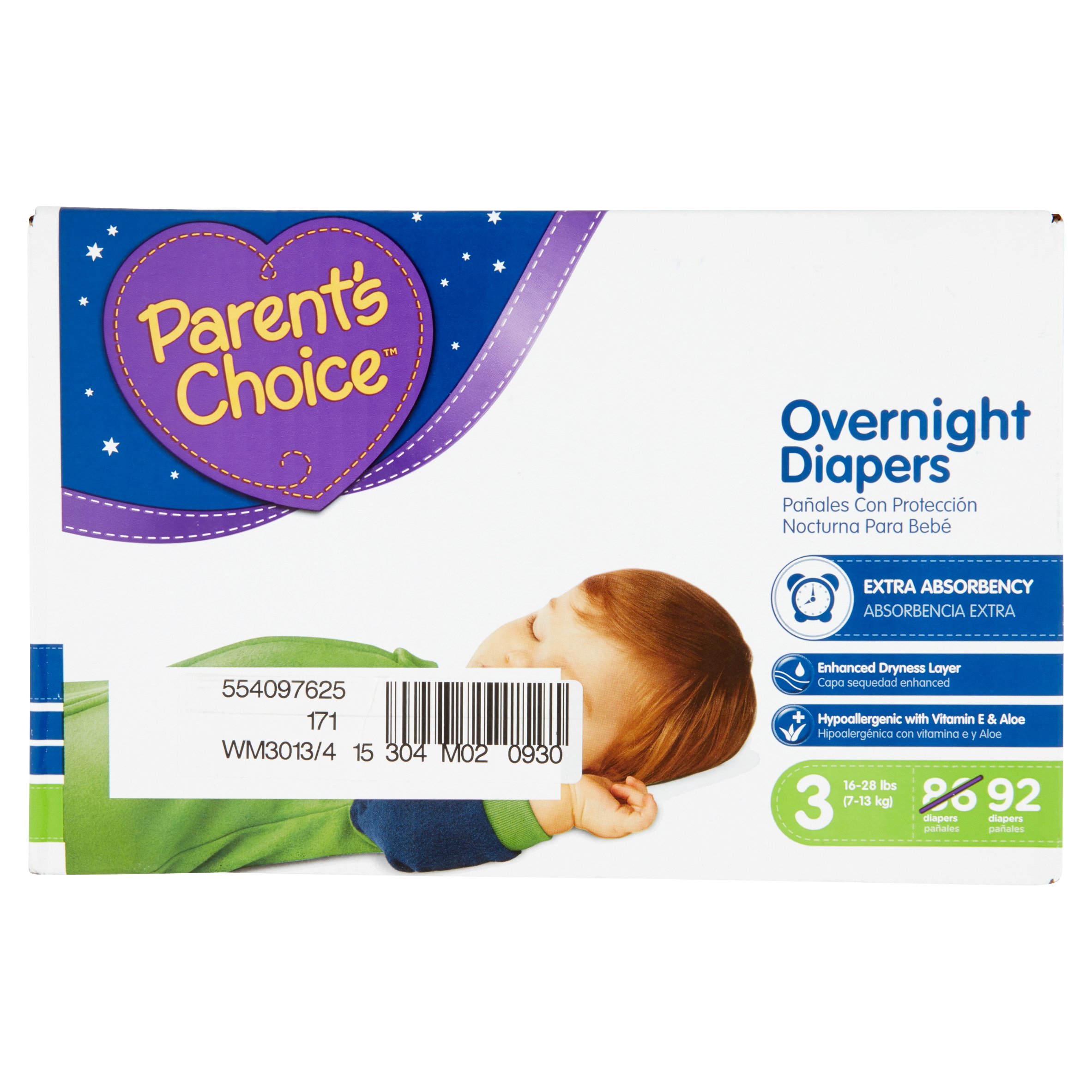 Parent's Choice Overnight Diapers, Size 3, 92 Diapers - image 5 of 5