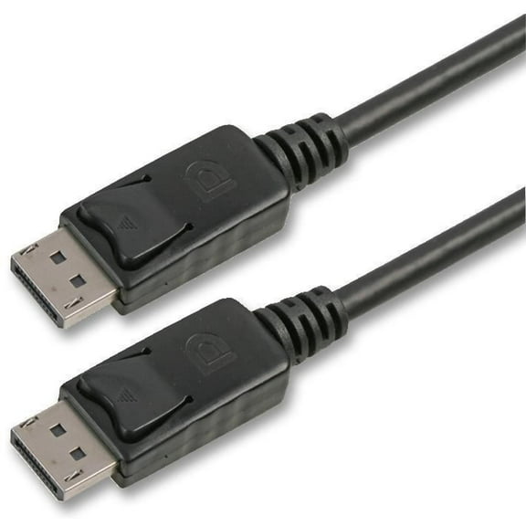 PRO SIGNAL - DisplayPort Male to Male Lead, 1m Black - Lockable