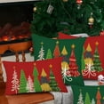 thumbnail image 4 of Red Green Christmas Pillow Covers 12x20 Inch Set of 2 Christmas Tree Xmas Farmhouse Decoration Pillow Cases New Year Winter Holiday Cotton Linen Cushion Cover for Home Sofa Couch Decor, 4 of 6