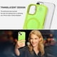 thumbnail image 4 of Funda de teléfono BENTOBEN para iPhone 15 6.1 con MagSafe verde fluorescente, 4 of 9