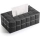 thumbnail image 1 of Caja de pañuelos cosméticos Caja de pañuelos de cuero (negro) TUNC Sencillez, 1 of 5