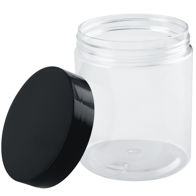 10 Oz Clear Plastic Jars With Lids Set of 3 Storage Jars for Cosmetic or  Kitchen Storage Jar Spice Jar or Slime Jars 
