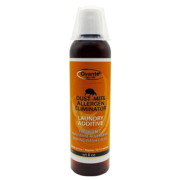 Ovante Dust Mite Allergens Eliminating HypoAllergic Laundry Additive Treatment With Tea Tree