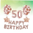 thumbnail image 4 of WEUVEB 37Ud Globos Decorativos Oro Rosa Con Látex Para Fiesta De Cumpleaños Y Eventos Especiales, 4 of 8