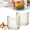2*Green*S, variant on Crystal Clear Freezer Storage Bins Stackable Plastic Organizer Containers with Handles for Refrigerator Pantry Frozen Food Meat and Vegetables