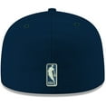 thumbnail image 4 of Youth New Era Navy Minnesota Timberwolves Official Team Color 59FIFTY Fitted Hat, 4 of 6