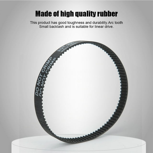 GT2-6MM Synchronous Belt, Timing Belt Drive Belt Arc Tooth Small Backlash HTD System Extension 3D Printer Accessories with Rubber for Linear Drive