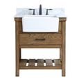 thumbnail image 3 of 30 inch single bathroom vanity in green with backsplash, 3 of 8