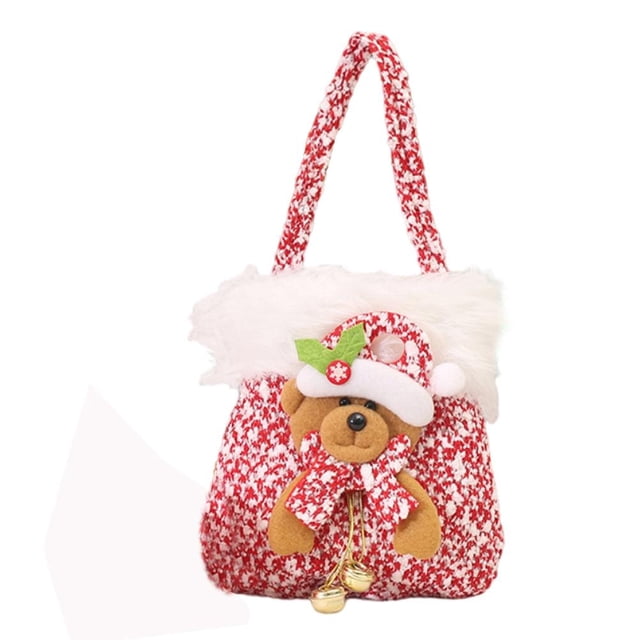 Regalo De Navidad Bolsas De Envoltura De Caramelos De Manzana Para La Fiesta De Navidad Y El Bolso De Franela De Nochebuena Moyic HA042684-04