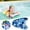 Blue, variant on Inflatable Surf Body Board with Handles, Inflatable Surfboard for Beach Lightweight Swim Floating Surfboard for Kids Learning Surfing