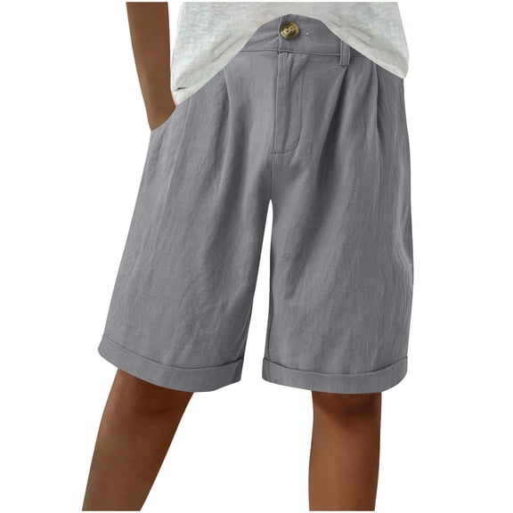 Mitankcoo Womens Drawstring Shorts Summer Casual Elastic Waist Lightweight Short Pants with Pockets