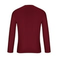 thumbnail image 4 of Brondbend Tops for Men Christmas Man Shirts Long Sleeves Crewneck Pullover Print Leisure Blouse Loose Fit Party Clothes Wine, 4 of 4
