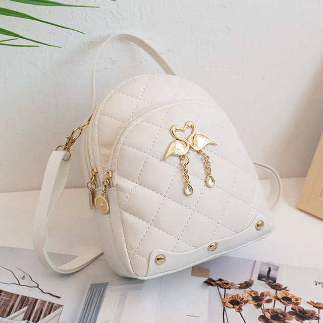 Mini Bolso Informal, Mochila Pequeña Pu Ergonómica Liviana Colgante de Cisne Con Estilo Fácil de Limpiar para Acampar parayjar