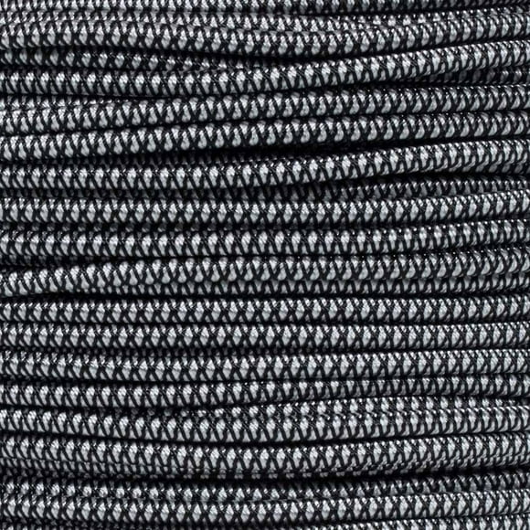 West Coast Paracord Bungee Elastic Nylon Shock Cord (3/16 Inch x 250 Feet, Silver Diamonds)