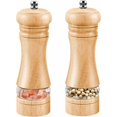 thumbnail image 1 of Molinillos de pimienta y sal, saleros y pimenteros de madera, ajustables con molinillo de especias de cerámica, molinillo de pimienta clásico, juego de 2, molinillos de especias manuales de 6 pulgada, 1 of 5