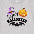thumbnail image 4 of Inktastic Happy Halloween Bat, Witch Hat, Jack O Lantern Boys or Girls Baby T-Shirt, 4 of 5