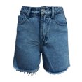 thumbnail image 7 of felwors Women's High Waist Beige Denim Shorts 2026 Trendy Raw Hem Stretchy Casual Shorts for Daily Vacation Wear（Sky Blue， M）, 7 of 7