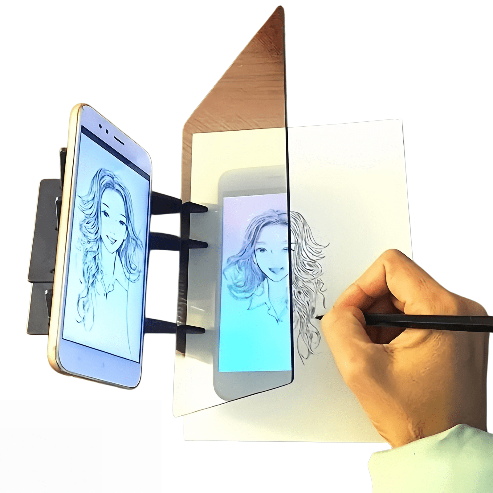 OKG Optical Image Drawing Board, Light Copy Pad, Portable Tracing Sketch Board for Artists Students Beginners DIY Art Creation
