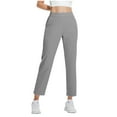 thumbnail image 4 of XFLWAM Women's Golf Pants with Pockets Stretch Lightweight Sweatpants for Athletic Hiking Travel Work Lounge Gray L, 4 of 8