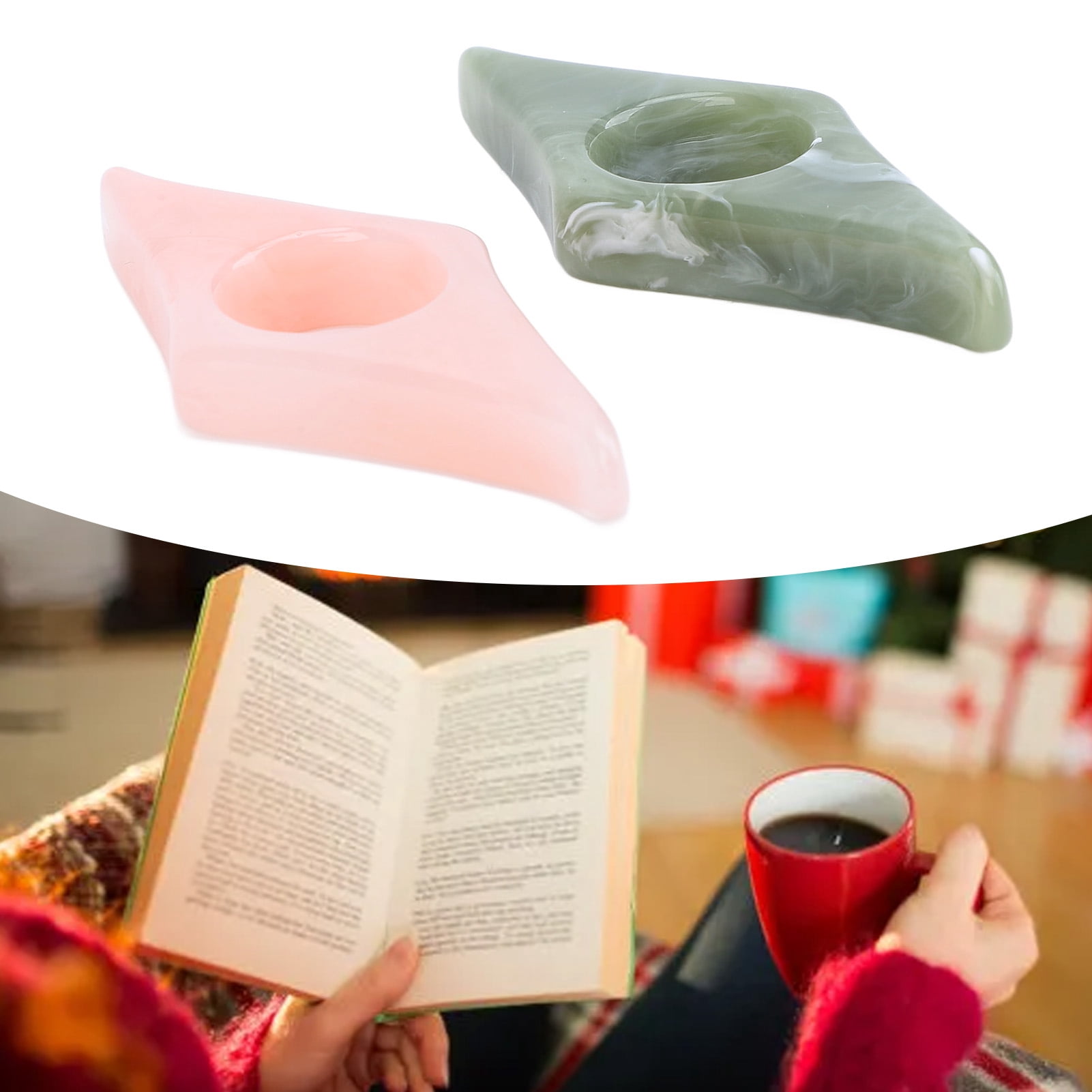 Support De Page Livre En Résine Transparent - Accessoire Lecture à Une Main - Idéal Pour Lecteurs