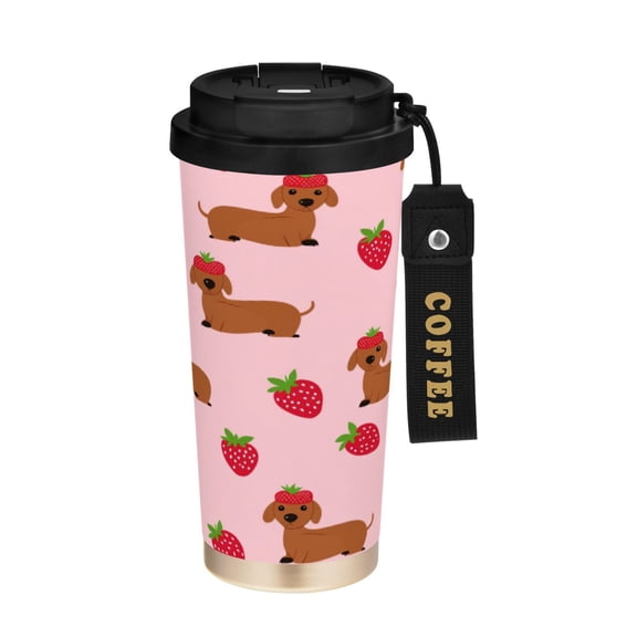 BZSMCE Coffe Bottles Stainless Steel Travel Mug With Fasshion Blooming Love Printed