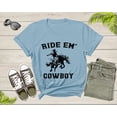 thumbnail image 5 of Cowboy Horse Rider Shirt Animal Gifts For Men Women Girls Kids Boy Tshirt Cowgirl Western Rodeo Shirt Vintage Wild West Texas Cowboy Tshirt, 5 of 7