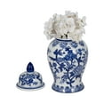 thumbnail image 6 of Sagebrook Home Modern Blue and White Contemporary Chinoiserie Temple Jar, 6 of 11