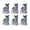 Transparent, variant on Dserhfy 6Pcs Mini Resin Cats Glow-in-the-Dark Transparent Kitten Ornaments Miniature Cat Figurines for Fairy Garden Decor Micro Landscapes Crafts
